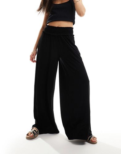 Pantalon large à taille froncée - Asos Design - Modalova