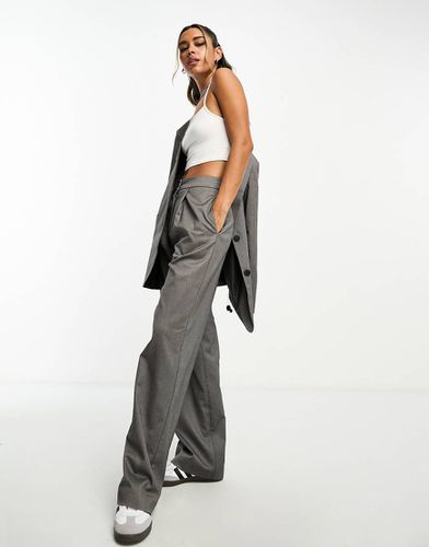 Pantalon large à pinces en sergé - Asos Design - Modalova