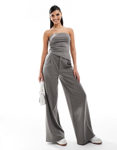 Pantalon large d'ensemble habillé - Anthracite - Asos Design - Modalova