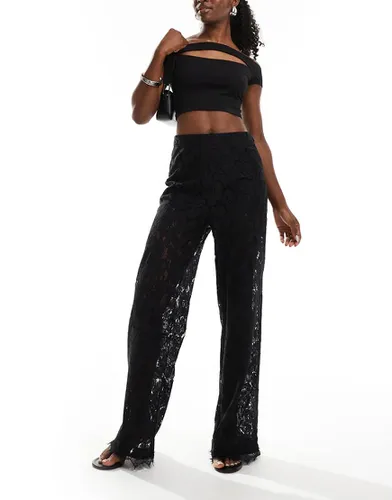 Pantalon large en dentelle - Asos Design - Modalova