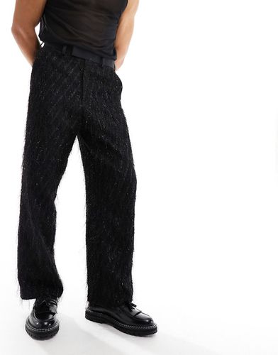 Pantalon large habillé à franges sur l'ensemble - Asos Design - Modalova