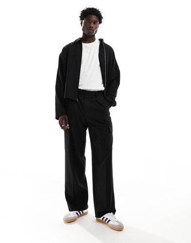 Pantalon large habillé d'ensemble à poche cargo - Asos Design - Modalova