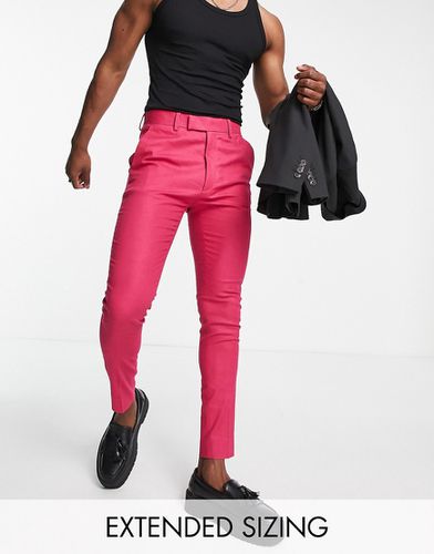 Pantalon skinny habillé en lin mélangé - vif - Asos Design - Modalova