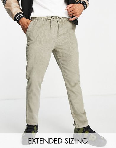 Pantalon slim en velours côtelé - Kaki clair - Asos Design - Modalova