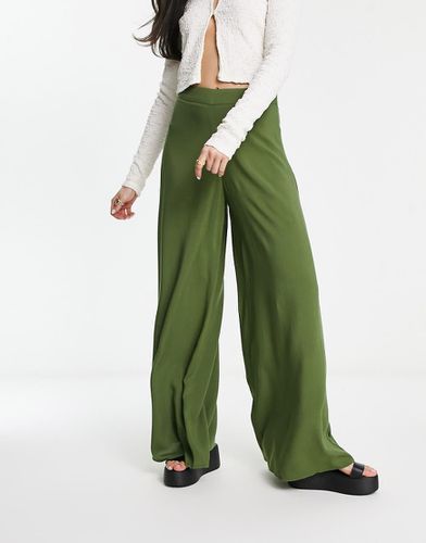 Pantalon palazzo - Kaki - Asos Design - Modalova