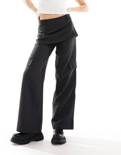 Pantalon rayé avec détail jupe - Asos Design - Modalova