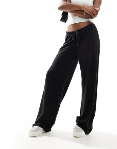 Pantalon taille basse effet lin - Asos Design - Modalova