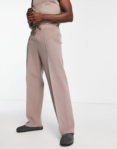Pantalon ultra large en moleskine brossée - Fauve - Asos Design - Modalova