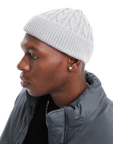 Petit bonnet de pêcheur en maille torsadée - Asos Design - Modalova