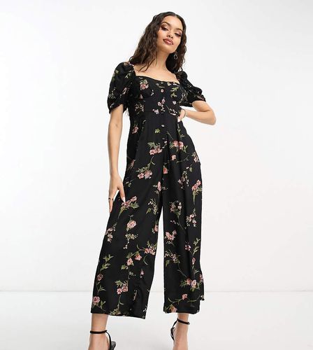 ASOS DESIGN Petite - Combinaison tendance folk à imprimé fleurs - Asos Petite - Modalova