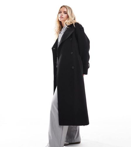 ASOS DESIGN Petite - Trench-coat habillé en imitation laine - Asos Petite - Modalova