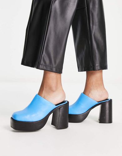 Pierre - Mules en cuir de qualité supérieure à talon chunky - Asos Design - Modalova