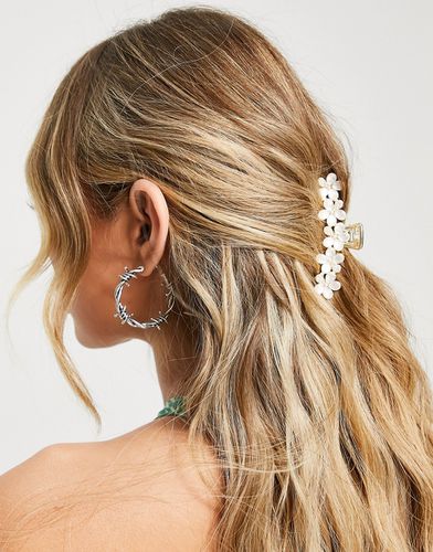 Pince à cheveux ornée de fleurs en perles - Asos Design - Modalova