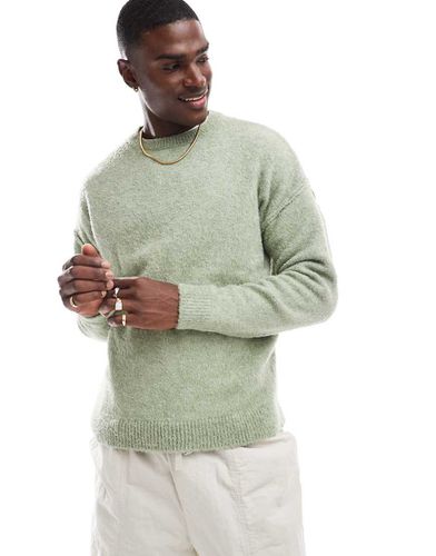 Pull décontracté en maille bouclée légère - sauge - Asos Design - Modalova