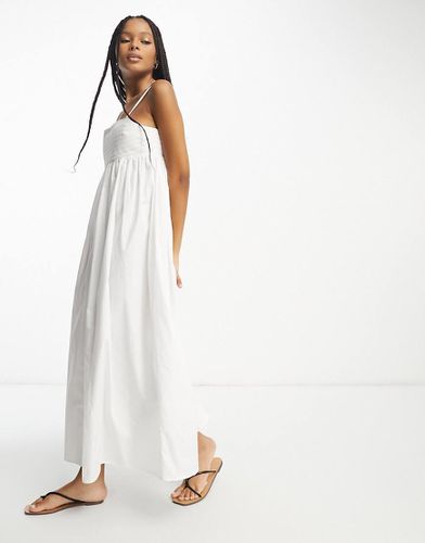 Robe d'été babydoll mi-longue en coton avec plis sur le buste - Asos Design - Modalova