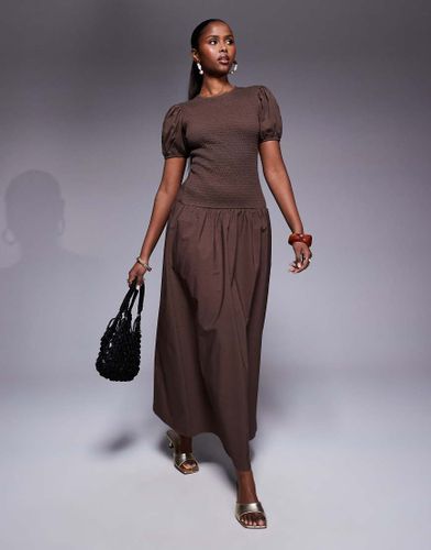 Robe longue fronce  taille basse - Asos Design - Modalova