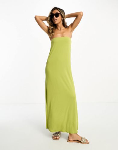 Robe longue style bandeau - Chartreuse - Asos Design - Modalova