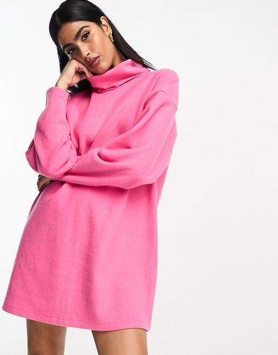 Robe pull courte ultra douce au toucher à col roulé et manches oversize - clair - Asos Design - Modalova