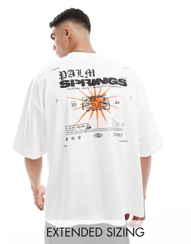 T-shirt ultra oversize avec imprimé Palm Springs au dos - Asos Design - Modalova