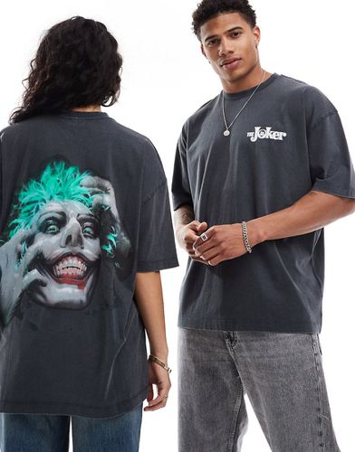 T-shirt unisexe oversize avec imprimés The Joker - délavé - Asos Design - Modalova