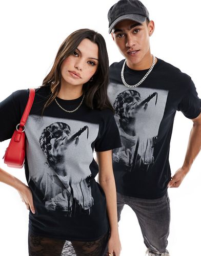T-shirt unisexe à motif Liam Gallagher sous licence - Asos Design - Modalova