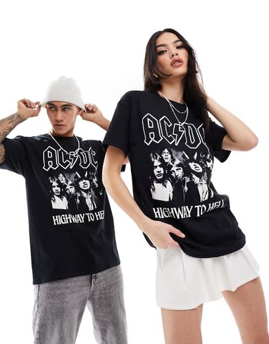 T-shirt unisexe avec imprimé ACDC sous licence - Asos Design - Modalova