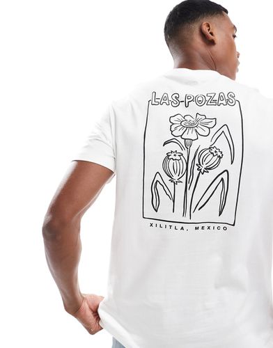 T-shirt avec imprimé fleurs abstraites au dos - Asos Design - Modalova