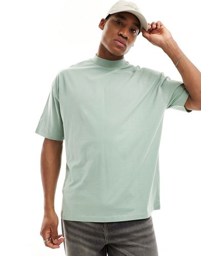 T-shirt col montant oversize - clair - Asos Design - Modalova
