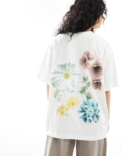T-shirt coupe boyfriend avec imprimé Garden Club au dos - Asos Design - Modalova