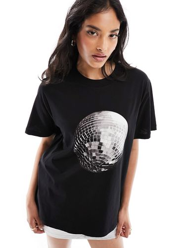 T-shirt coupe classique avec motif boule disco - Asos Design - Modalova