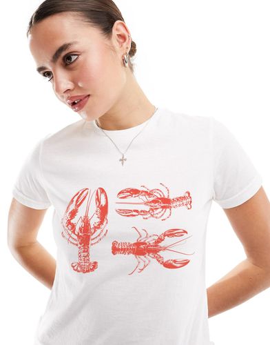 T-shirt court à imprimé homard - Asos Design - Modalova