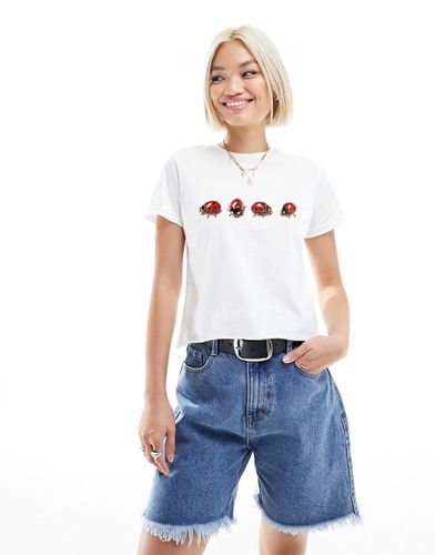 T-shirt court avec motif coccinelle - Asos Design - Modalova