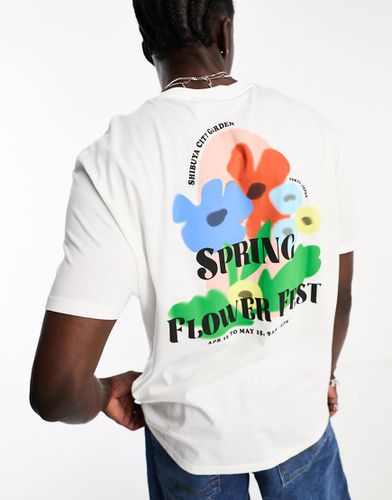 T-shirt décontracté avec imprimé fleurs au dos - Asos Design - Modalova