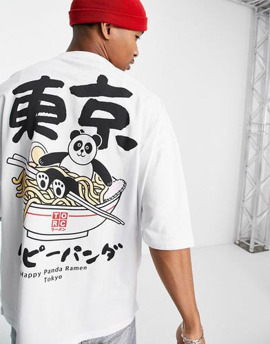 T-shirt épais à imprimé Panda Ramen - Asos Design - Modalova
