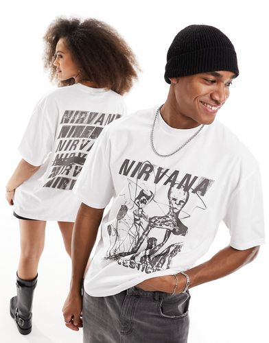 T-shirt oversize unisexe avec imprimé groupe Nirvana sous licence - Asos Design - Modalova