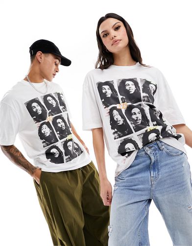 T-shirt oversize unisexe avec motif et imprimé Bob Marley sous licence - Asos Design - Modalova