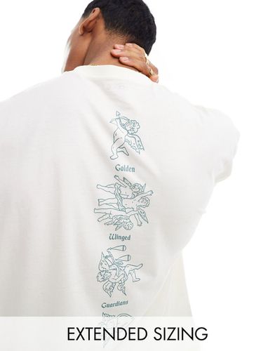 T-shirt oversize à imprimé chérubin sur la colonne - Asos Design - Modalova