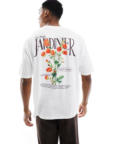 T-shirt oversize à imprimé fleurs au dos - Asos Design - Modalova