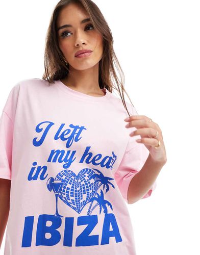 T-shirt oversize à imprimé Ibiza - Asos Design - Modalova