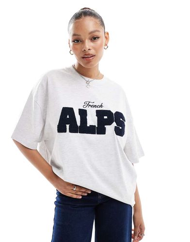 T-shirt oversize à imprimé logo Alps - chiné - Asos Design - Modalova