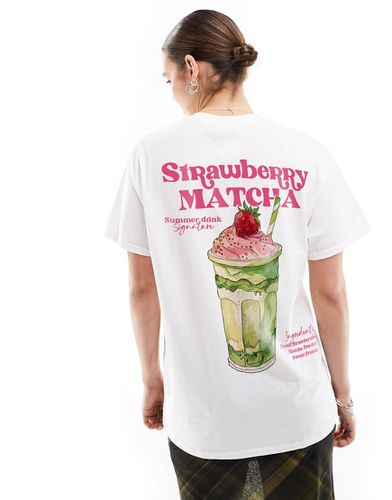 T-shirt oversize à imprimé matcha fraise - Asos Design - Modalova
