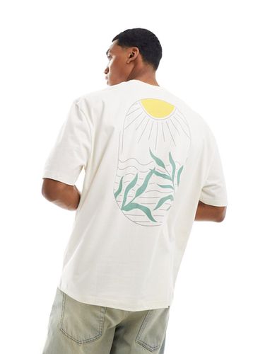 T-shirt oversize à imprimé soleil au dos - Asos Design - Modalova