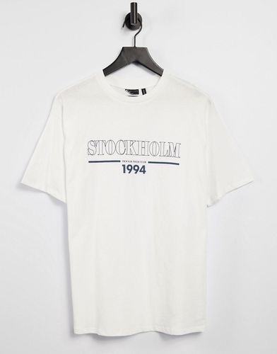 T-shirt oversize à imprimé Stockholm 1994 - Asos Design - Modalova