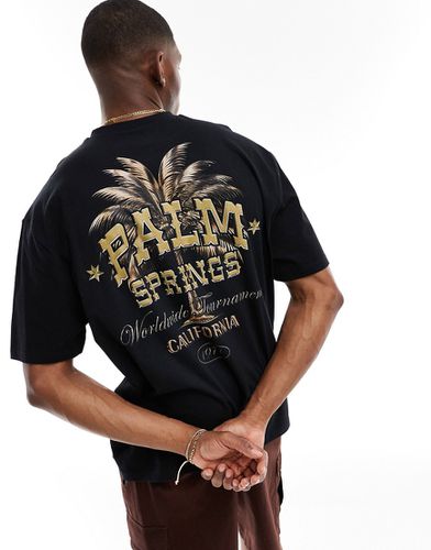 T-shirt oversize à imprimé Palm Springs au dos - Asos Design - Modalova