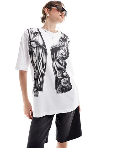 T-shirt oversize à imprimé veste sans manches - Asos Design - Modalova