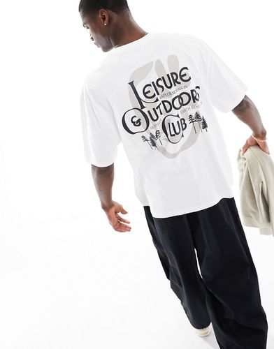T-shirt oversize à inscription Club Leisure au dos - Asos Design - Modalova