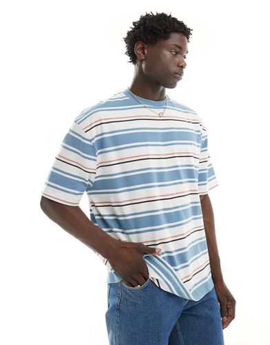 T-shirt oversize à rayures - Bleu - Asos Design - Modalova