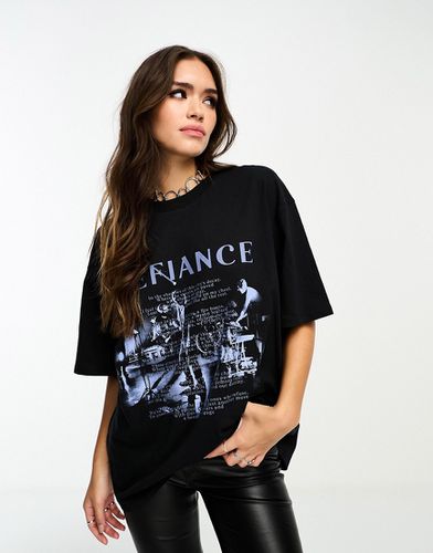 T-shirt oversize avec motif Defiance - Asos Design - Modalova