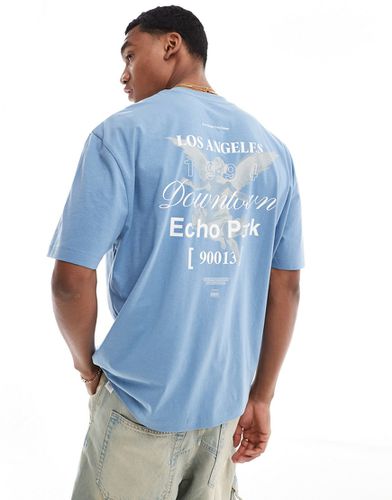 T-shirt oversize avec imprimé chérubin Los Angeles au dos - Asos Design - Modalova