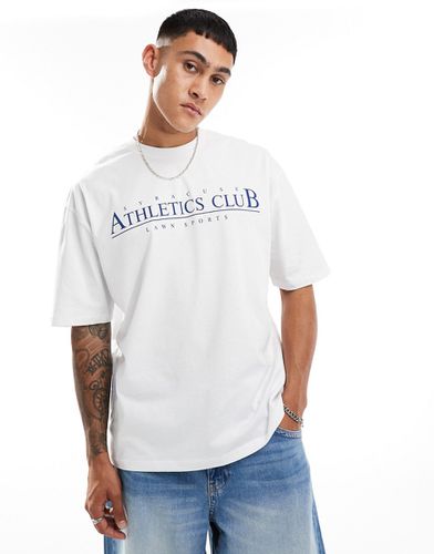 T-shirt oversize avec imprimé Athletics Club sur la poitrine - Asos Design - Modalova